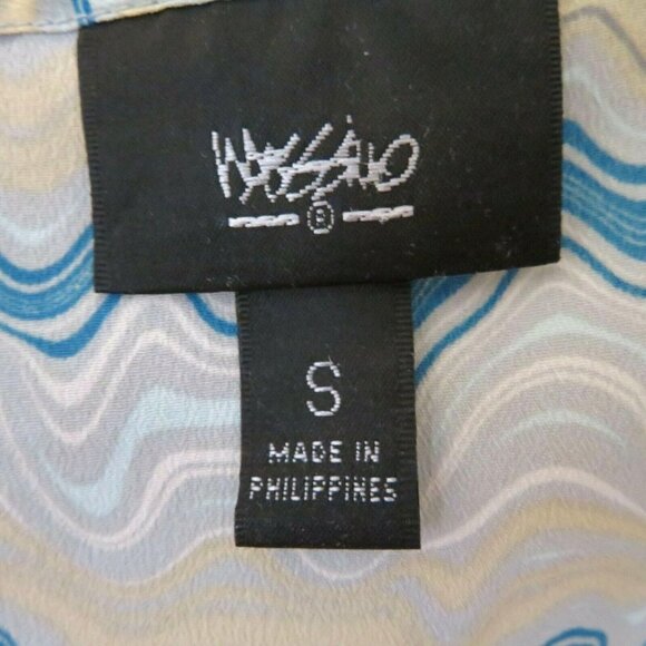 Wassio Top Blouse S Multicolor Pullover Sleeveless Vented Front - Picture 9 of 9